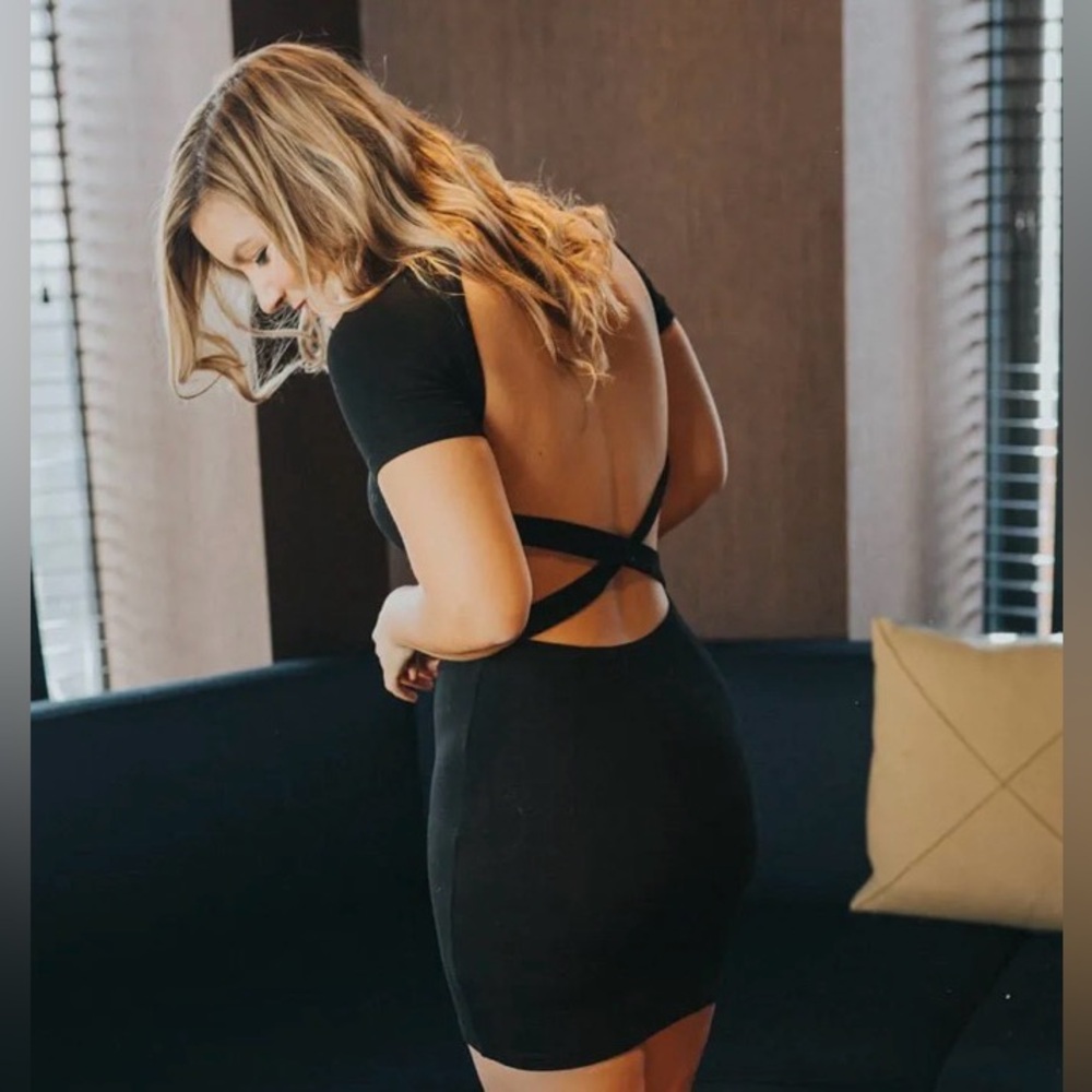 Young Fabulous & Broke LBD, Body Skimming & Backless, XS, Excellent Condition!